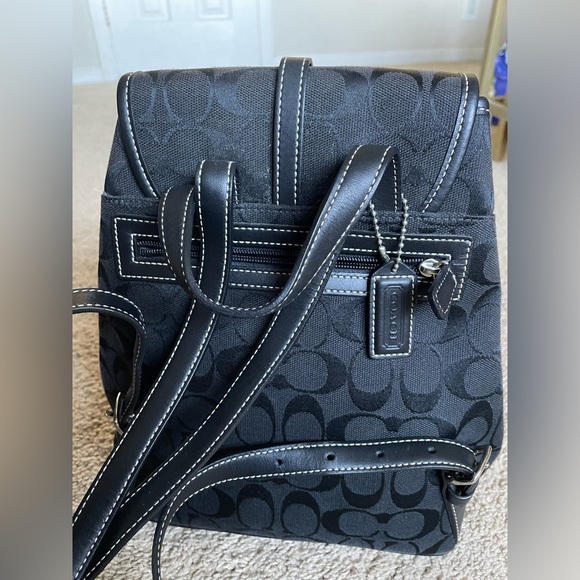 Coach vintage CC signature monogram small backpack excellent condition travel main image 7